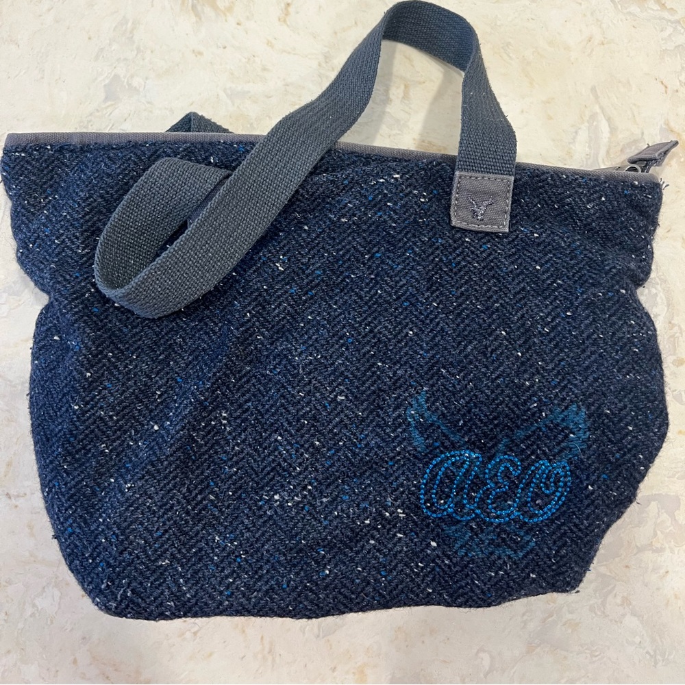 American Eagle wool/tweed tote bag. Almost vintage.
